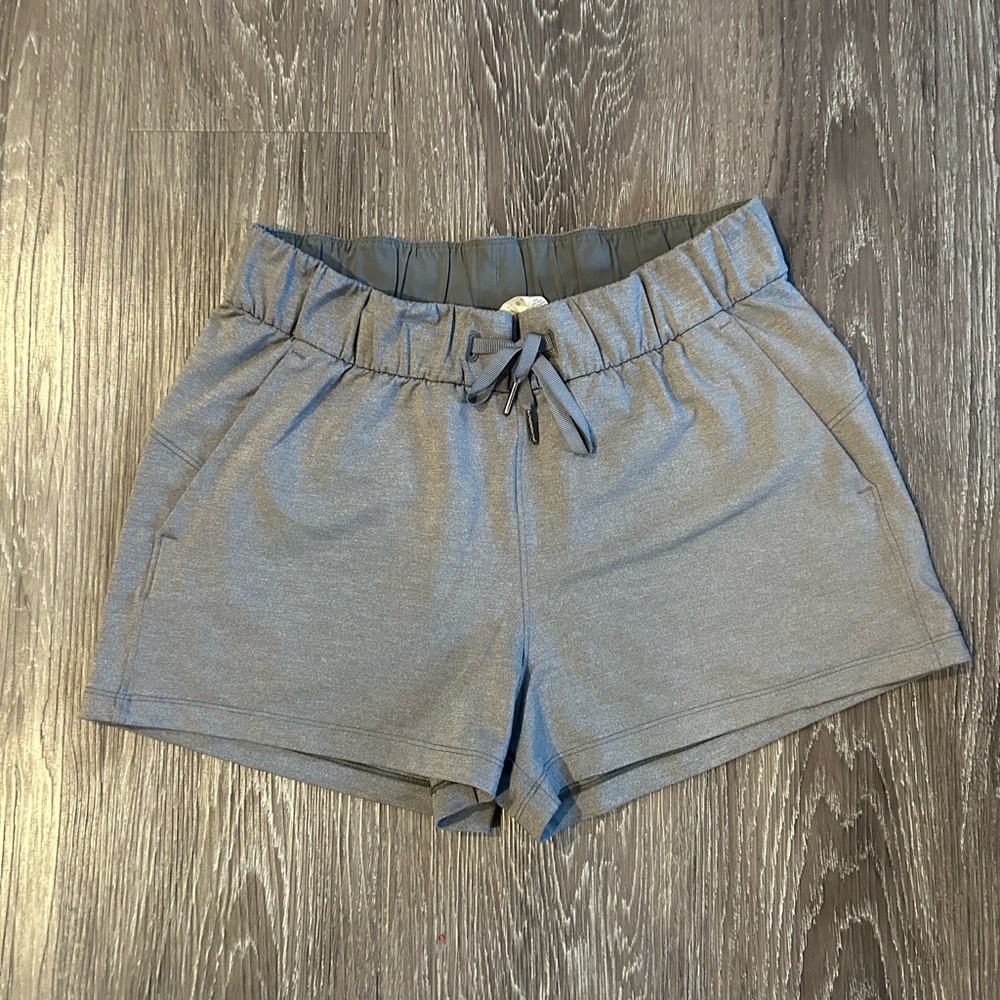 Women Grey Lululemon shorts size 8